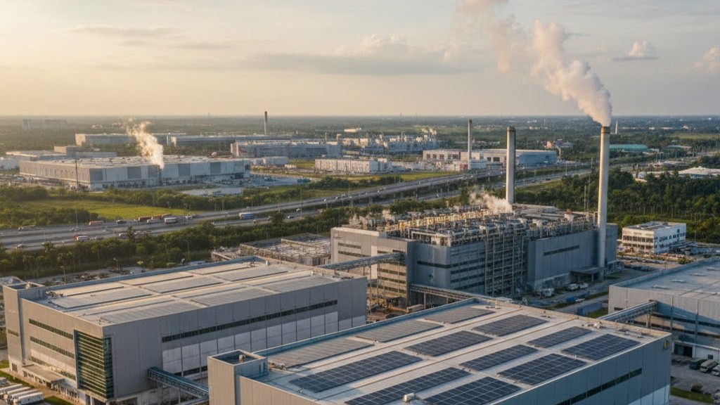 Modern logistics industrial warehouse in Shah Alam, Selangor