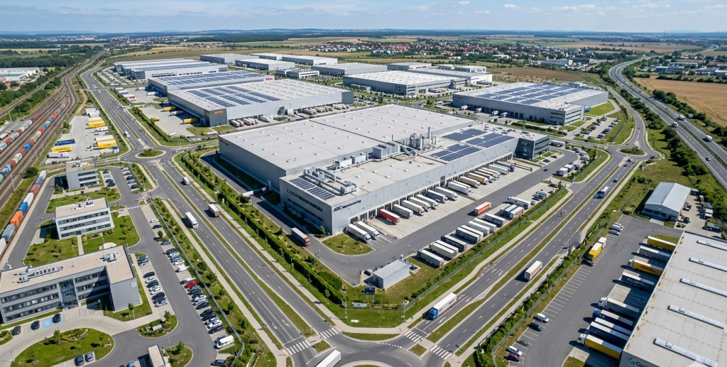 industrial location for factory and warehouse in modern industrial park