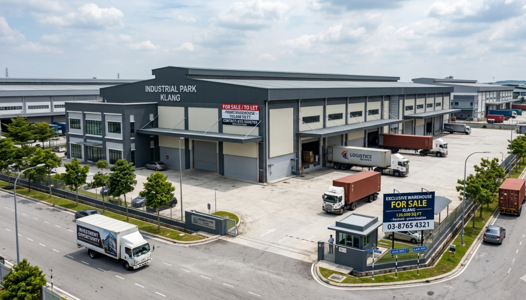 industrial factory property in Klang for business and investment
